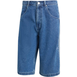 adidas Adicolor Denim Firebird Shorts - Medium Blue Denim