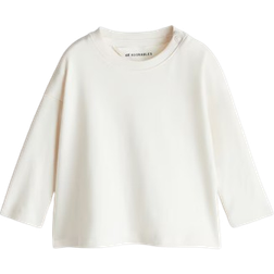 H&M Baby Long-sleeved Pima Cotton T-shirt - White