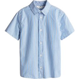 H&M Boys Short-Sleeved Cotton Shirt - Blue