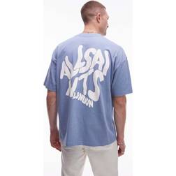AllSaints Orlando T-Shirt In Bondi - Blue