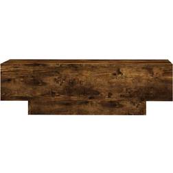 Latitude Run Odea Pedestal Smoked Oak Coffee Table 49.5x100cm
