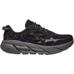 Hoka Elite Terrain System Clifton L Suede - Black/Satellite Grey