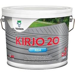 Teknos Plåttakfärg Kirjo Aqua 20 Takfärg utomhus White 9L
