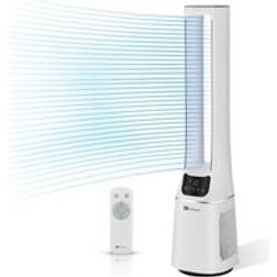 PureMate 42-Inch Bladeless Tower Fan with Air Purifier