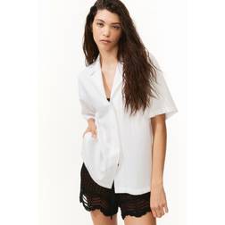 H&M Camisa Resort Holgada - Blanco