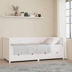 Berkfield Home Day White 80x200 cm Solid Wood Pine Frame Bed