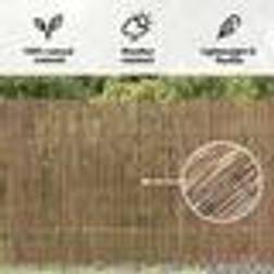 vidaXL Garden Reed Fence 300 x 140 cm Brown