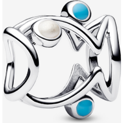 Pandora Dam Silver Beads Öppen Fisk Berlock