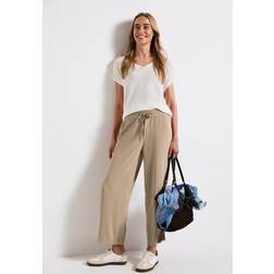 Street One Frauen Wide Leg Hose - Beige