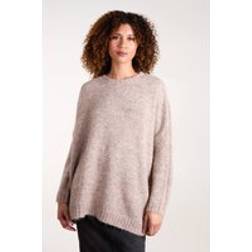 Blue Vanilla Womens Round Neck Jumper - Brown