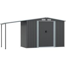 Garden Sanctuary Wide Metal Storage Shed