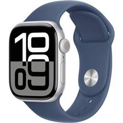 Apple Watch Series 10, Aluminium, 42mm, GPS + Cellullar, Sport Band Denim