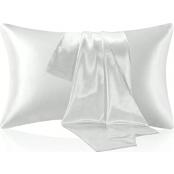 Shein pc Silk Pillow Case White (74x48cm)