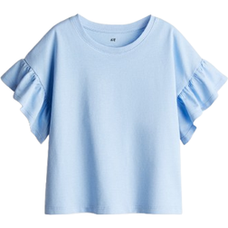 H&M Girls Blue Cotton Top - Blue