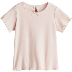 H&M Ribbed Jersey Top - Light Pink (1239339003)
