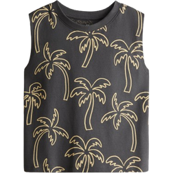H&M Boys Grey Printed Vest Top - Grey