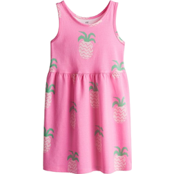 H&M Patterned Cotton Dress - Pink/Pineapple (1157735113)
