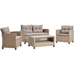 Ambia 1694002901 Lounge-Set, 1 Tisch einschl. 2 Stühle & 1 Sofas