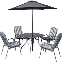 B&Q Colorado Patio Dining Set, 1 Table incl. 4 Chairs