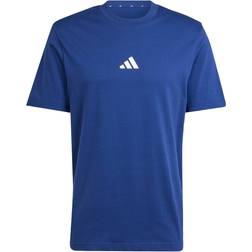 adidas Essentials Small Logo Jersey T-Shirt - Dark Blue/White