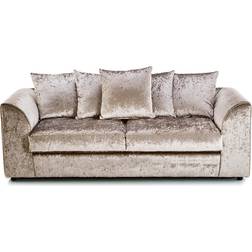 Furnishings For Less UK Crystal Crushed Velvet Scatter Sofa 190cm 3 Seater