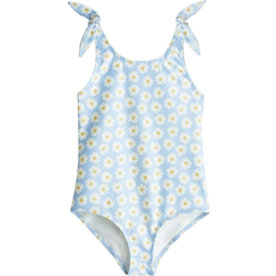 H&M Girls Blue Printed Swimsuit - Blue