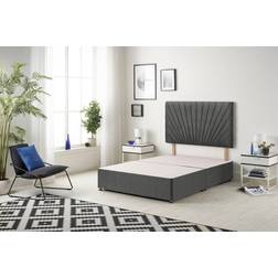 Fairmont Park SantaFe Platinum Twed Divan Bed 137x193cm