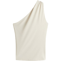 H&M One Shoulder Top - Light Beige