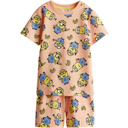 H&M Printed Pyjamas - Peach/Minions ( 0619086097)