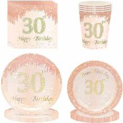 Shein Rose Gold 30 Birthday Party Decoration Set 50pcs