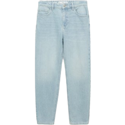 Mango Newmom High Waisted Comfort Jeans - Light Blue