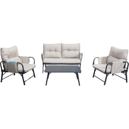 Outdoor Essentials 85531 Outdoor Lounge Set, 1 Table incl. 2 Chairs & 1 Sofas