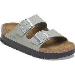 Birkenstock Arizona Flex Platform Nubuck Leather - Pure Sage