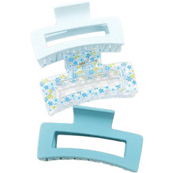 Shein Summer Square Hair Claw Clip Set 3-pack