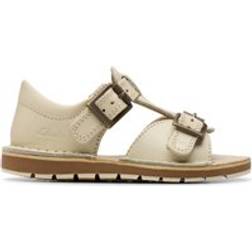 Clarks Playsun RF Toddler Flat Sandals - Off White