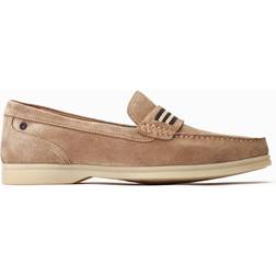 Base London Drum Leather Men's Sand Loafers - Light Tan