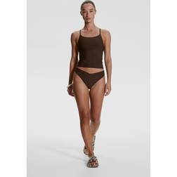 H&M Ladies Brazilian Bikini Bottoms - Brown
