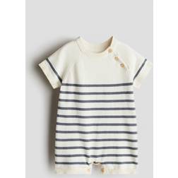 H&M Finstrikket Sommerdragt - Creme