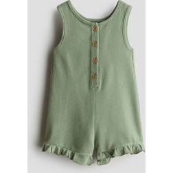 H&M Sleeveless Romper Suit - Grønn