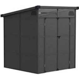 OutSunny Plastic Garden Shed 6 x 6ft with Windows and Air Vents (Building Area )