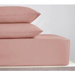 Dunelm Pure Bed Sheet Pink (200x180cm)