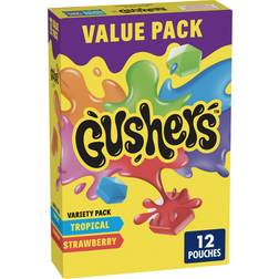 Gushers Fruit Strawberry and Tropical Flavors 12pcs