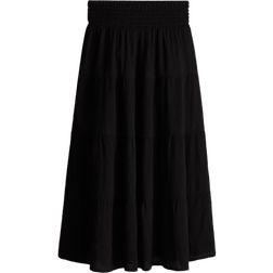 H&M Sort Nederdel I Etager Med Smock -