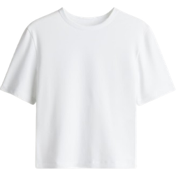 H&M Sports Crop Top with DryMove - White