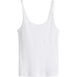 H&M Ribbed Vest Top - White