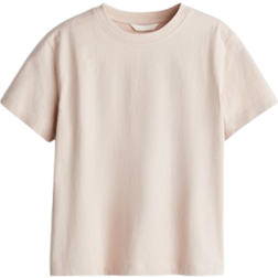 H&M Oversized Cotton T-shirt - Light Dusty Pink