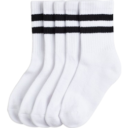 H&M Ribbede Strømper - Hvid