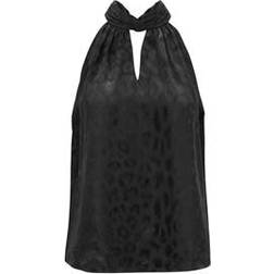 Karmamia Copenhagen Ava Top - Black Leo Jacquard