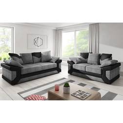 Luxury Life Dino Fabric Cord Sofa 195cm 2pcs 5 Seater