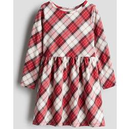H&M Girls Printed Cotton Dress - Red